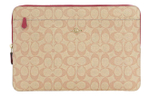 COACH Coated Canvas With Smooth Leather Laptop Bag Large Women"s Brown