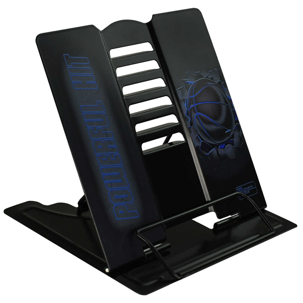 Подставка для книг и учебников Феникс+, 19x20x15.5 см, окрашенный чёрный металл, УФ-печать