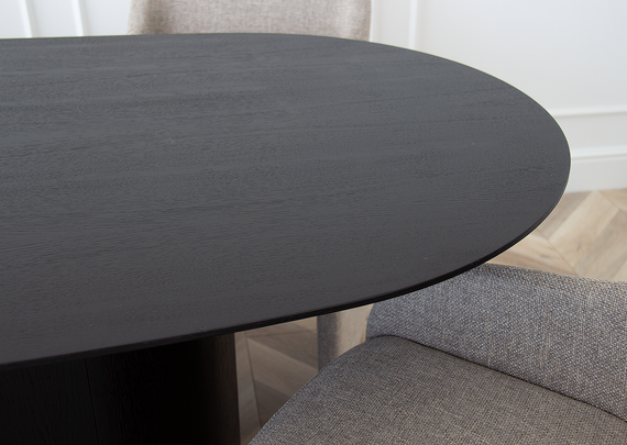 Стол обеденный Type овальный 160*95 см (черный)