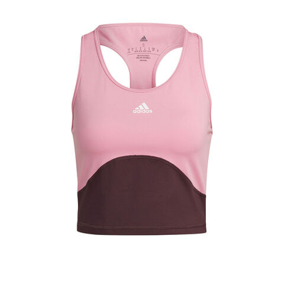 Женская теннисная майка adidas High Intensity Cropped Tank Top Women - Pink