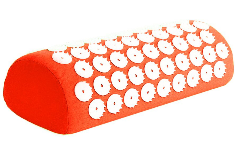 Набор: коврик и валик для акупунктуры CleverCare, цвет оранжевый