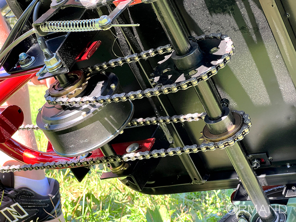 Трехколесный двухместный электровелосипед TRION Delta, Красный