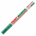 Маркер-краска лаковый (paint marker) 2 мм зеленый без ксилола (без запаха) алюминий BRAUBERG PROFESSIONAL (12 штук в упаковке)