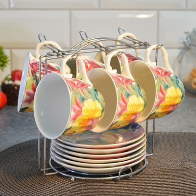 Чайный набор 12 предметов 220мл на подставке (00110598)