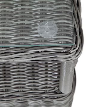 "Форио" столик кофейный из искусственного ротанга, цвет графит