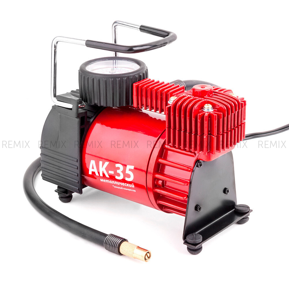 Компрессор автомобильный АК, металлический, 12V, 150W, производ-сть 35 л./мин., сумка
