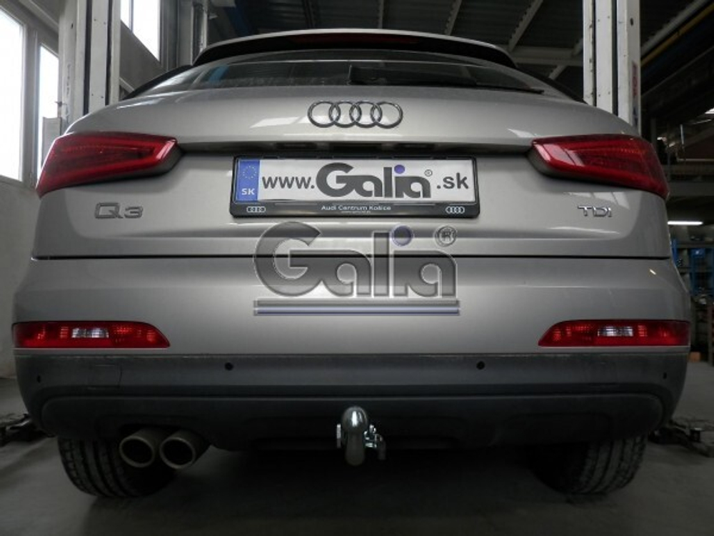 Фаркоп оцинкованный Galia V069A для Volkswagen Tiguan 2007-2016, 2016-, Audi Q3 2011-2018(паспорт и сертификат в комплекте)(без электрики)
