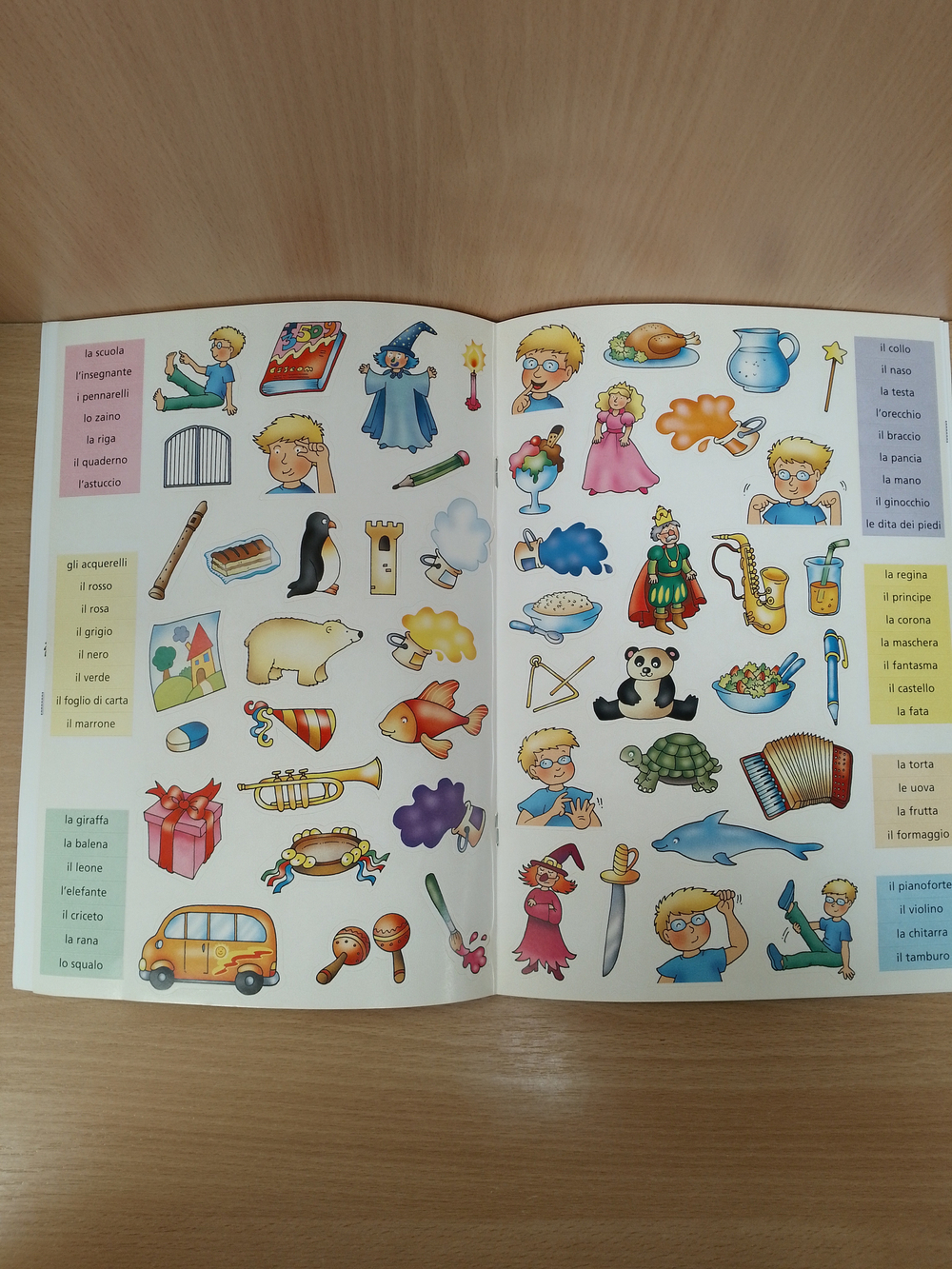 Il mio primo dizionario illustrato d'italiano: La scuola + stickers