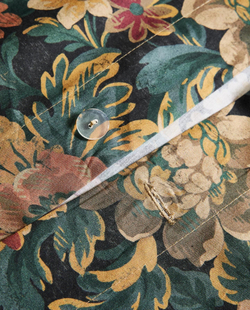 Zara Home - Простыня с изображением цветов, темно-синий, 290x280 см