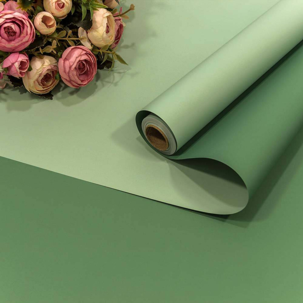Пленка В рулоне 10 м х 58 см двухсторонняя (Зеленый)