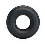 Чёрное широкое эрекционное кольцо