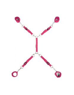 Ярко-розовый набор фиксаций на кровати Classic Bed Spreader