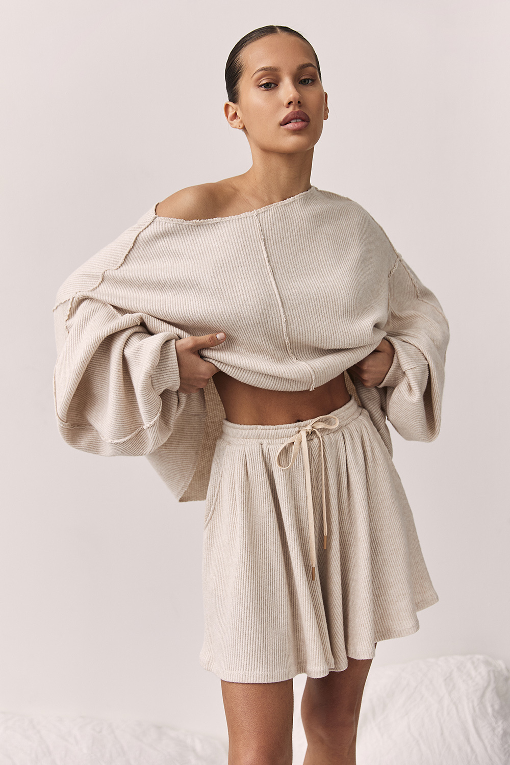 Шорты удлинённые GENEVA Бежевый