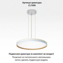 Citilux ETALON CL750500R LED RGB Светильник с пультом Белый+Бук