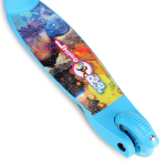 Самокат 3х кол. красный, 55см, макс.высота ручки 62см. колеса PU свет, макс.вес 45кг.