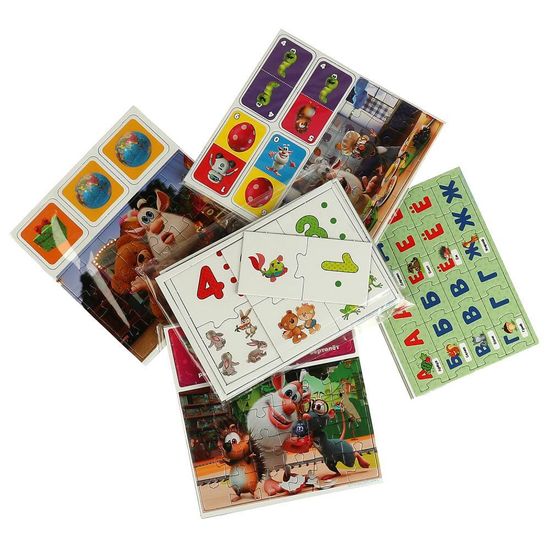 Азбука и счёт. Буба. IQ-подарочный набор 6 в 1. Умные игры