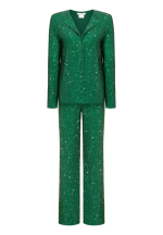 Костюм брючный кристальный изумруд