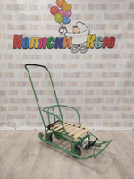 Санки коляска Ника Тимка 5 универсал оливковый