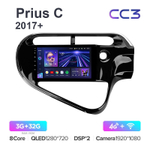 Teyes CC3 9"для Toyota Prius C 2017+ (прав)