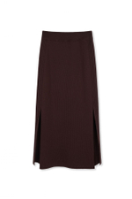 Юбка из мериноса с разрезами