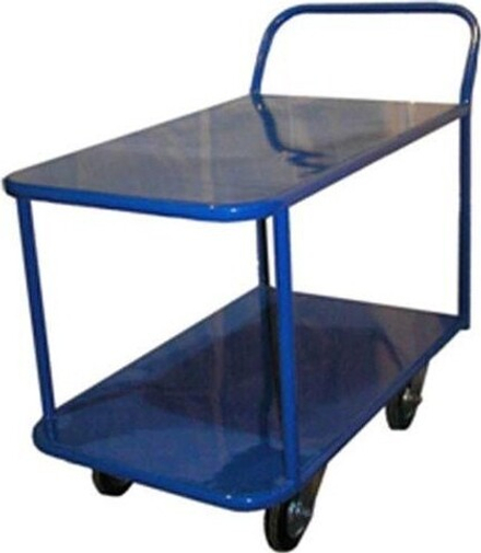 Тележка платформенная СТЕЛЛА-ТЕХНИК КП-2 2-х ярусная, 700х1200мм, металл КП-2-М-150-И