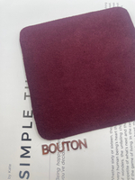 Термоаппликация "BLITZ" Термозаплатка "квадрат" кожзам, замша 12х12 см 11 замша бордо