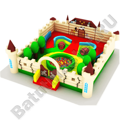 Коммерческий надувной батут "Три мушкетера"