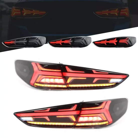 Задние фонари Хендай Соната LF 2017-2020 V12 type ДЫМЧАТЫЕ