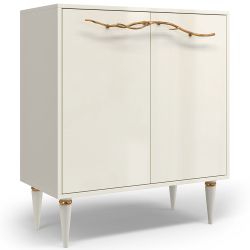 Комод Арт Колор Классик Голд с 2 полками Кремовый белый