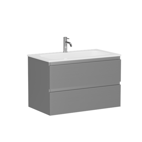 Тумба с раковиной Sancos Folk 80 см FL80ES ergraut soft