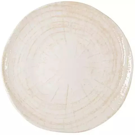 Тарелка «Кайла Парадисо» мелкая фарфор D=28см белый,бежев