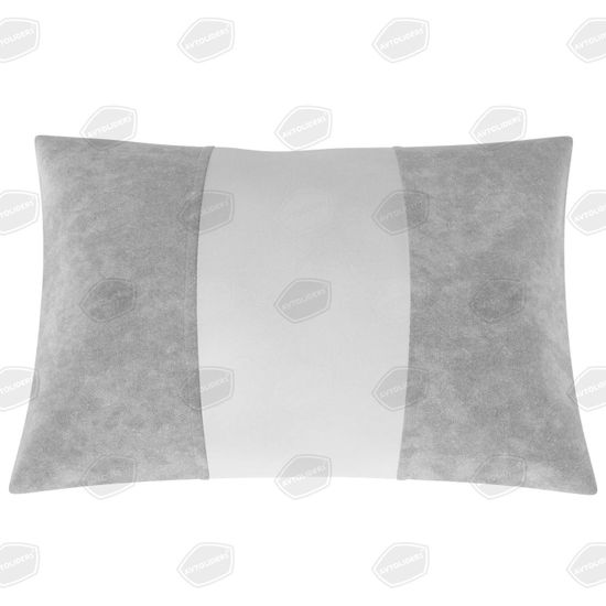 Автомобильная подушка под шею из экокожи и алькантары