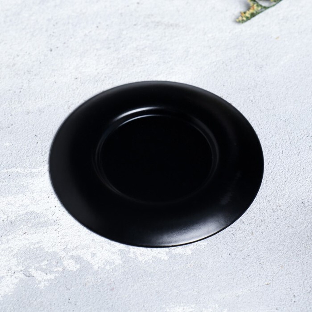 Подсвечник для чайной свечи металл 7,5 см, чёрный