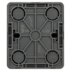 Выключатель ЭРА Эксперт 11-1201-03 IP20 ОУ 10АХ-250В алюминий