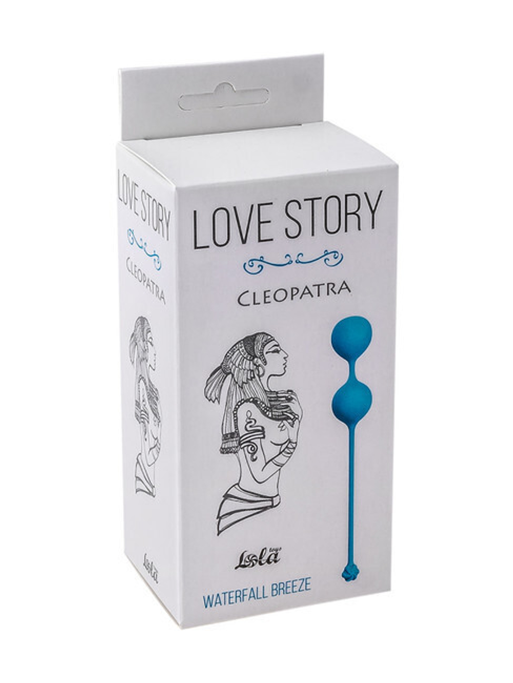 Маленькие вагинальные шарики Cleopatra Waterfall Breeze (Цвет: голубой)