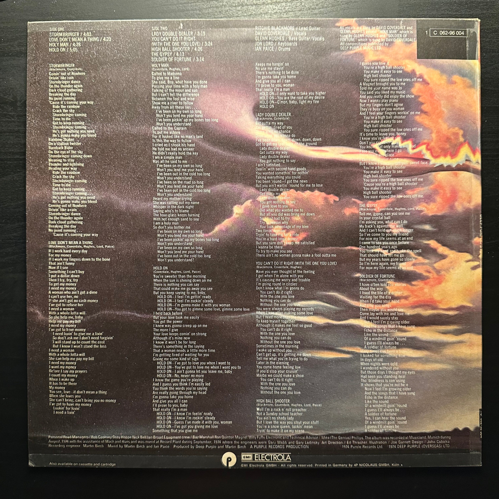 Deep Purple - Stormbringer (Германия 1974г.)