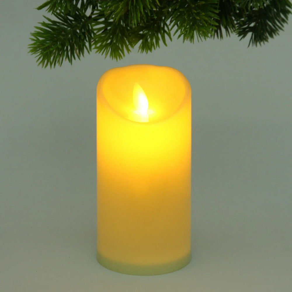 Сувенир с подсветкой «Свеча - Изыск» 7,5*15 см (работает от батареек 3 ААА)