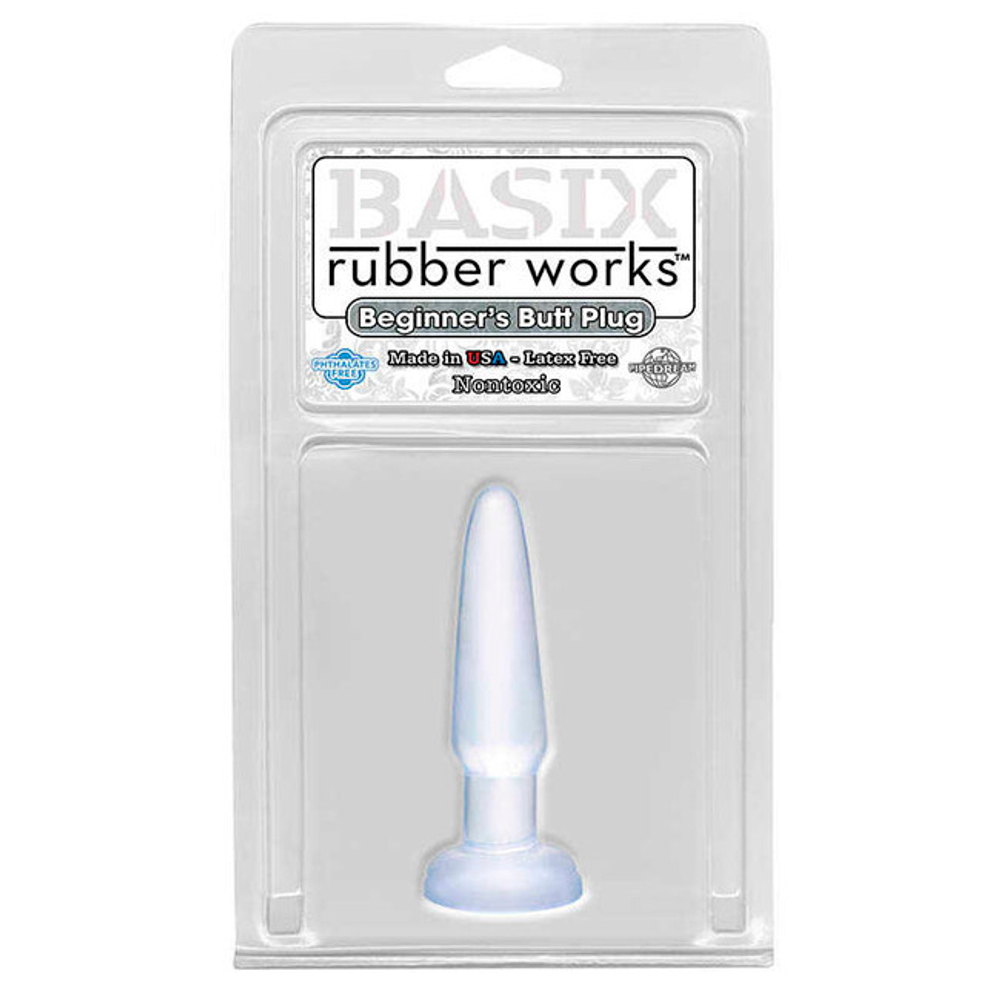 Анальная втулка Beginner's Basix, прозрачная (Цвет: прозрачный)