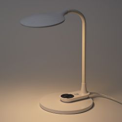 Настольный светильник ЭРА NLED-498-10W-W светодиодный со съемным основанием белый