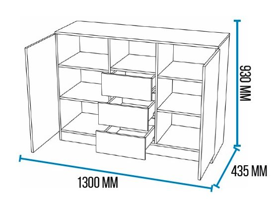 Комод  ТРЕНТО-2
