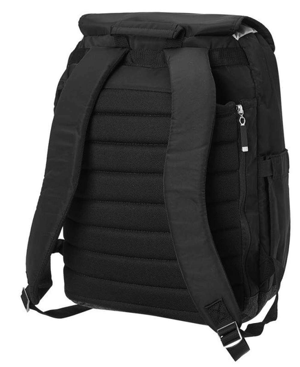 Black fold over backpack clearance