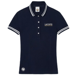 Женское теннисное поло Lacoste Roland-Garros Edition Petit Pique - navy blue