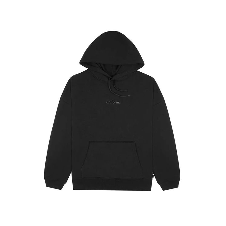Худи UNIFORM Relaxed, черный винтаж