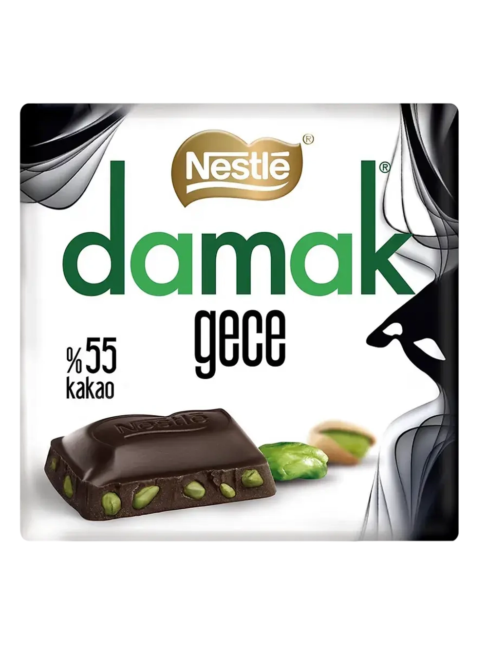 Турецкий темный шоколад с фисташкой , Damak gece