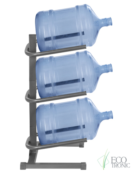 Подставка под 3 бутыли разборная (СЕРАЯ). Россия