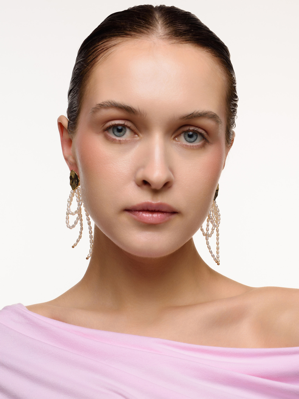 Серьги "Glide bow" Gold