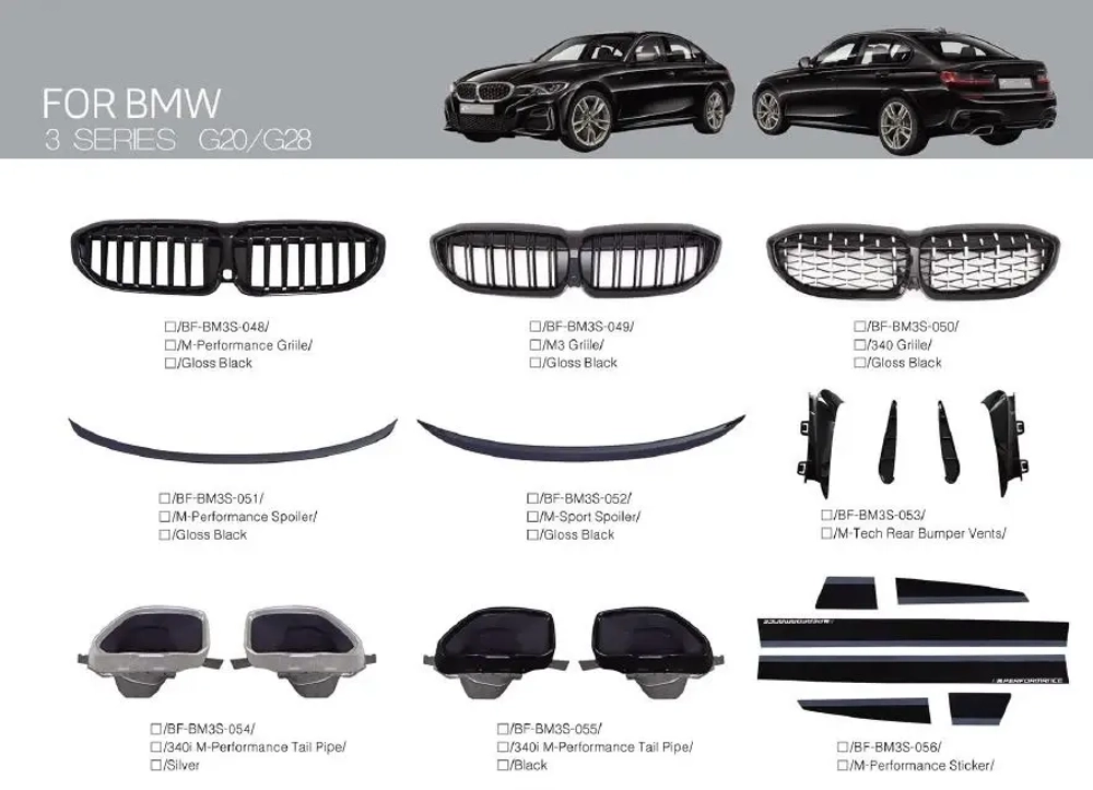 Обвес для BMW 3 серии G20 G28 2018+ БМВ