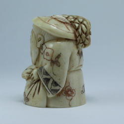 Нэцкэ Фукурокудзю с колосьями и мешком риса