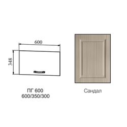 Фасад Империя Сандал ПГС 600 NEW, ДСВ Мебель