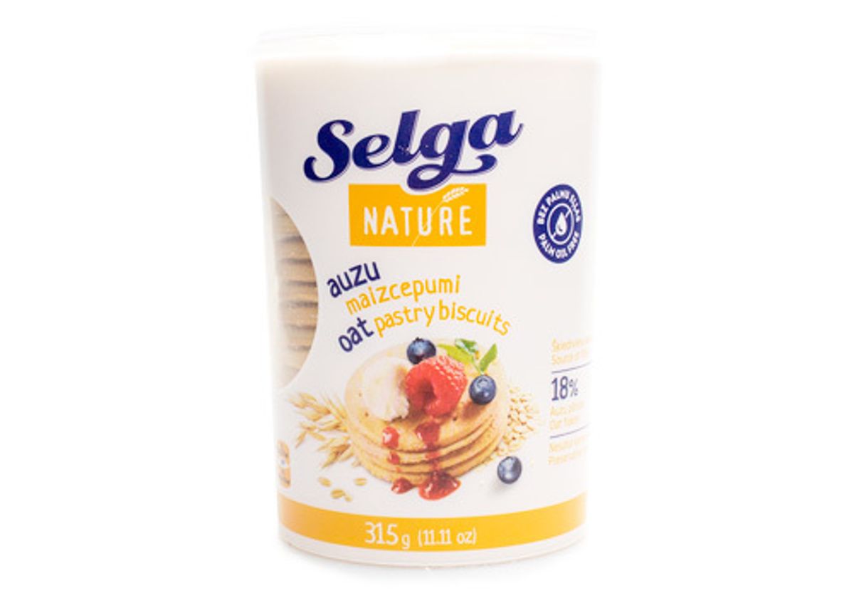 Овсяное хлебное печенье "Selga Nature", 315г